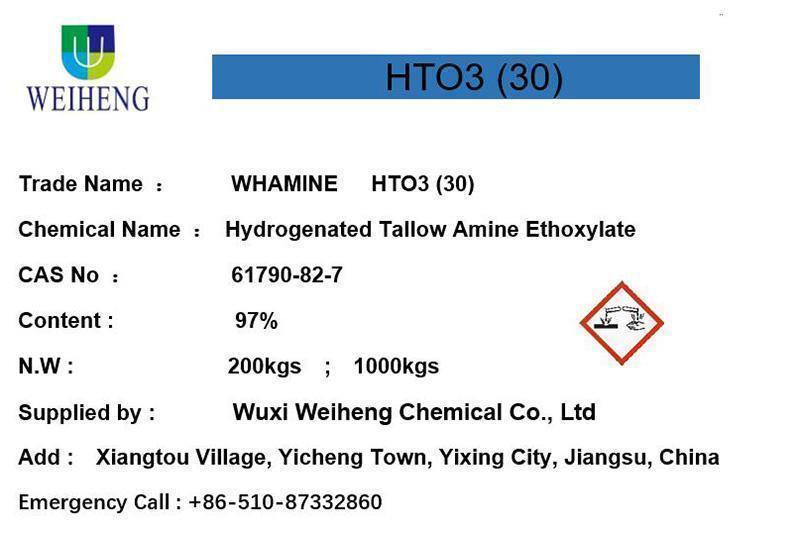 Hydro hóa Mỡ Động Vật Amin Ethoxylate Ête (3EO-30EO)